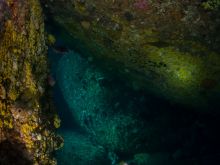 Light between boulders