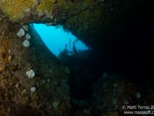 Window between boulders