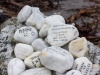 Rock graffiti on the Monro Beach
