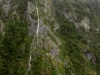 Fjord wall with small waterfall
