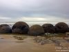 Row of boulders
