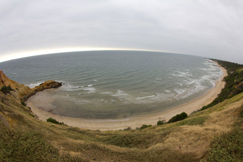 Half Moon Bay through Fisheye